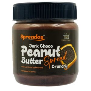 Dark Choco Peanut Butter  Crunchy Spread Jar