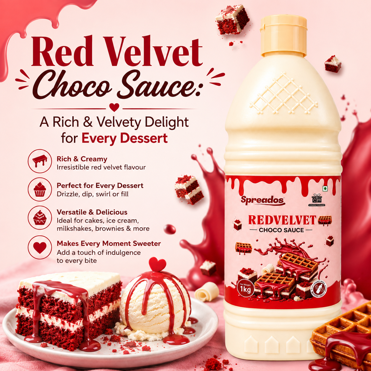 red velvet choco sauce blog post